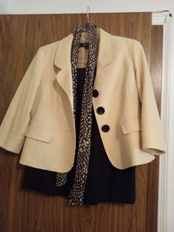 2 Piece Suit With Skirt And Scarf