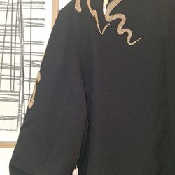 Chicos Size 18 Embellished Blazer 