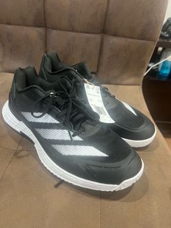 Adidas Men's Black White Tennis Defiant Speed 2 M  Lace Up Shoes Size 10