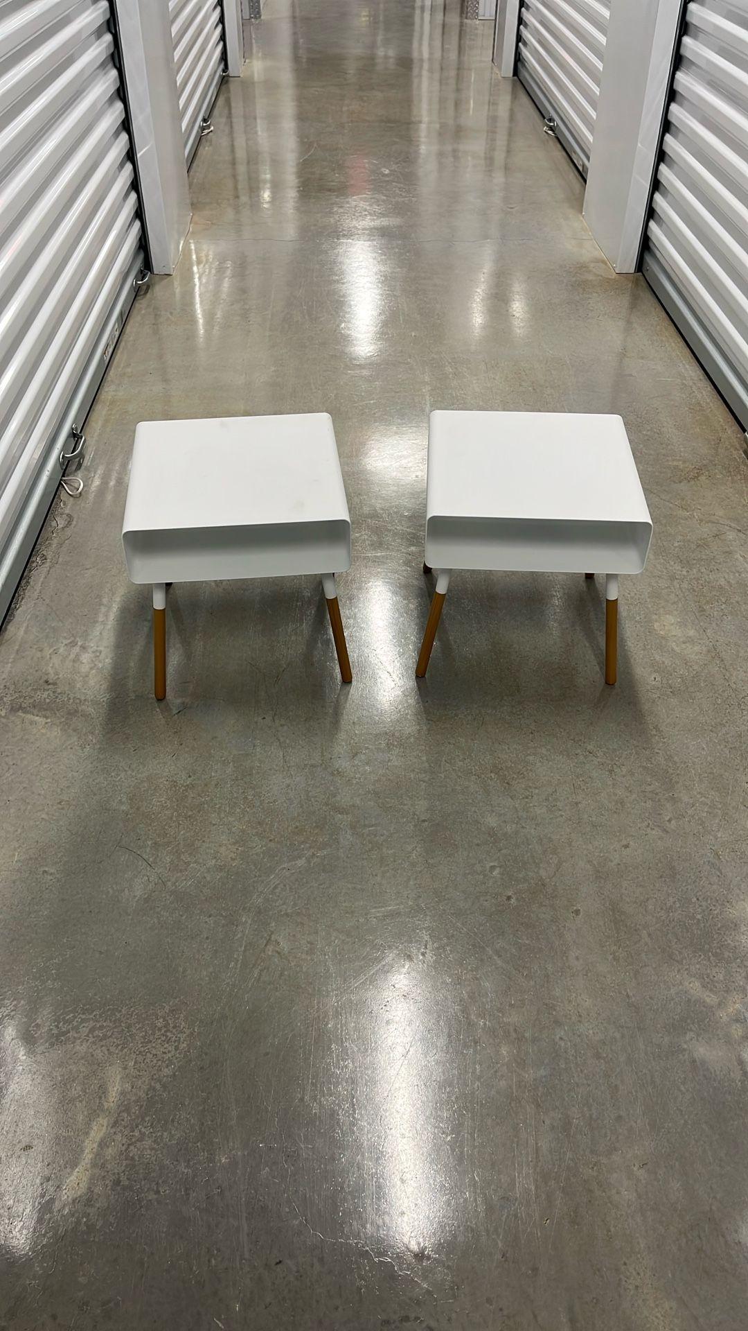 Two low nightstands for kids
