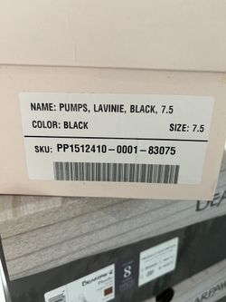 Just Fab Lavinie Black Pumps. Size 7.5