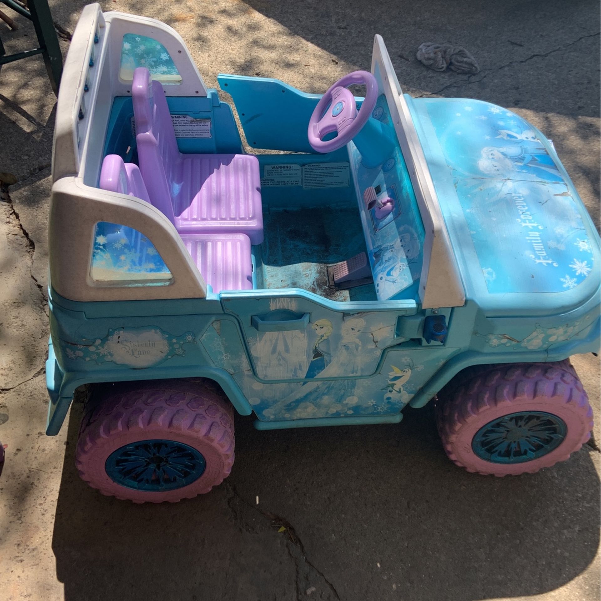 Anna Elsa Frozen Jeep And Convertible