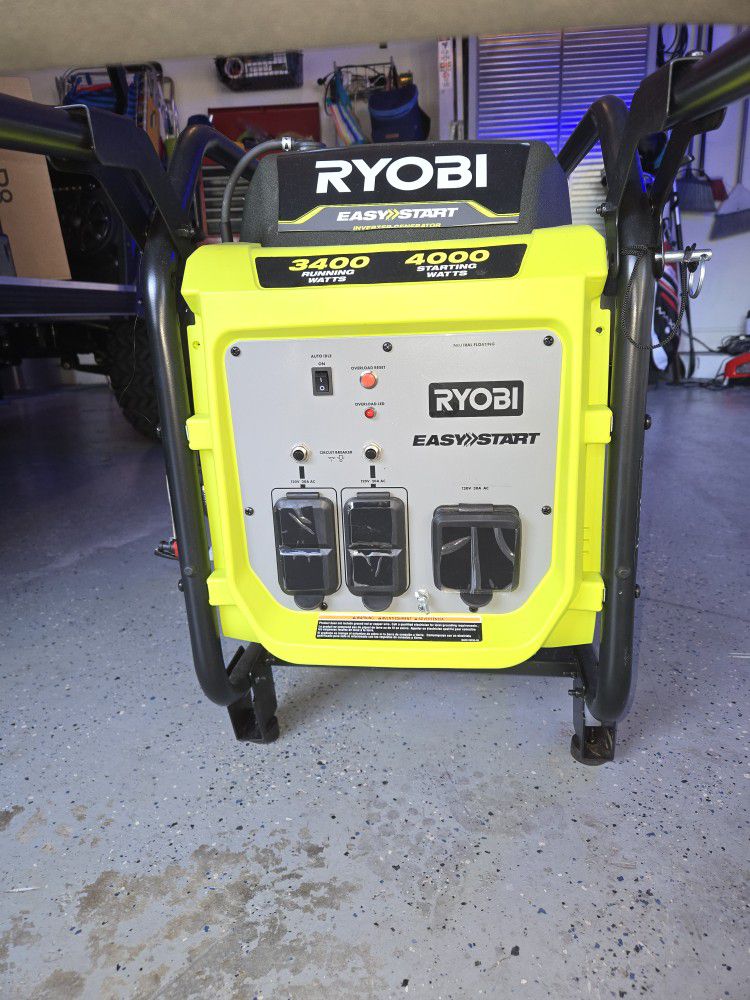 Ryobi Easy Start 4000 Watt Generator...used 2 Times