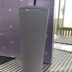Purple Lilac Grid Starbucks Tumbler💜