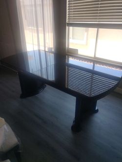 Italian made mahogany table & chairs