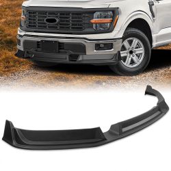 For 2024 2025 2026 Ford F-150 F150 Black Front Lower Bumper Lip Splitter Spoiler -(2-PU-118