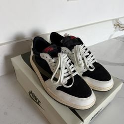 Travis Scott × Wmns Air Jordan 1 Retro Low OG SP 'Olive Green’