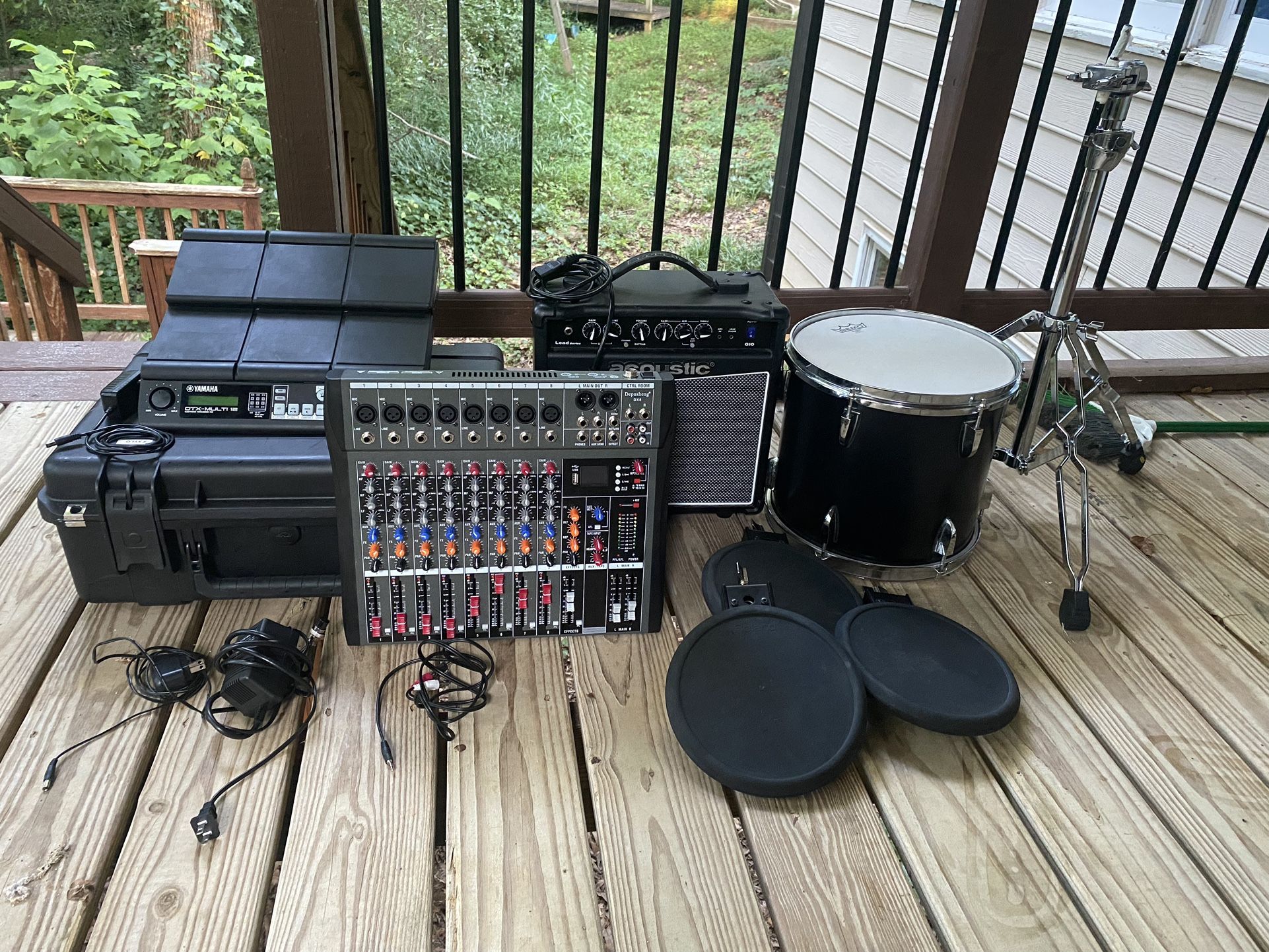 Mixer, Drum Tom 12 Inch, Speaker, Roland Electric Drum Pad, Yamaha 12 Pad, Electric Drum Pad Stand