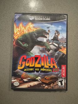 Godzilla: Destroy All Monsters Melee (Nintendo GameCube) Game + Box NO MANUAL tested