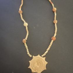 Artisan Sunburst Necklace Unique Piece