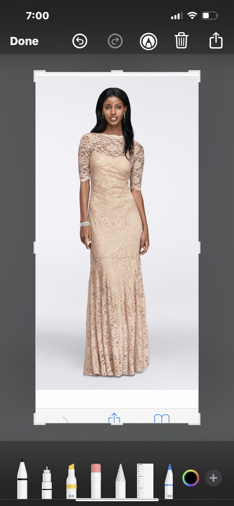 Champagne Colored Gown