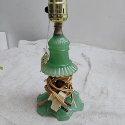 Jadeite table lamp