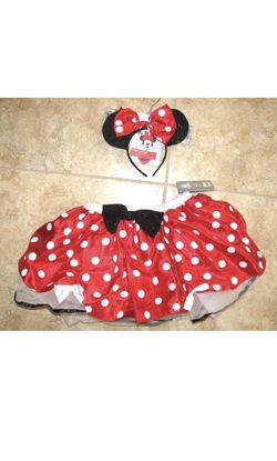 Minnie Mouse Costume Size 11/12 Tutu tween set Disney