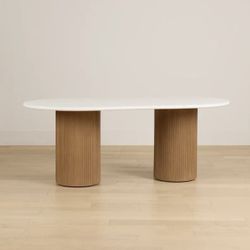 Bryant White oval table