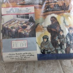 Star Wars Return Of The Jedi 1983 Vintage Blanket NIP