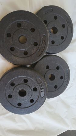4 vinyl Weights each 2,5 kg