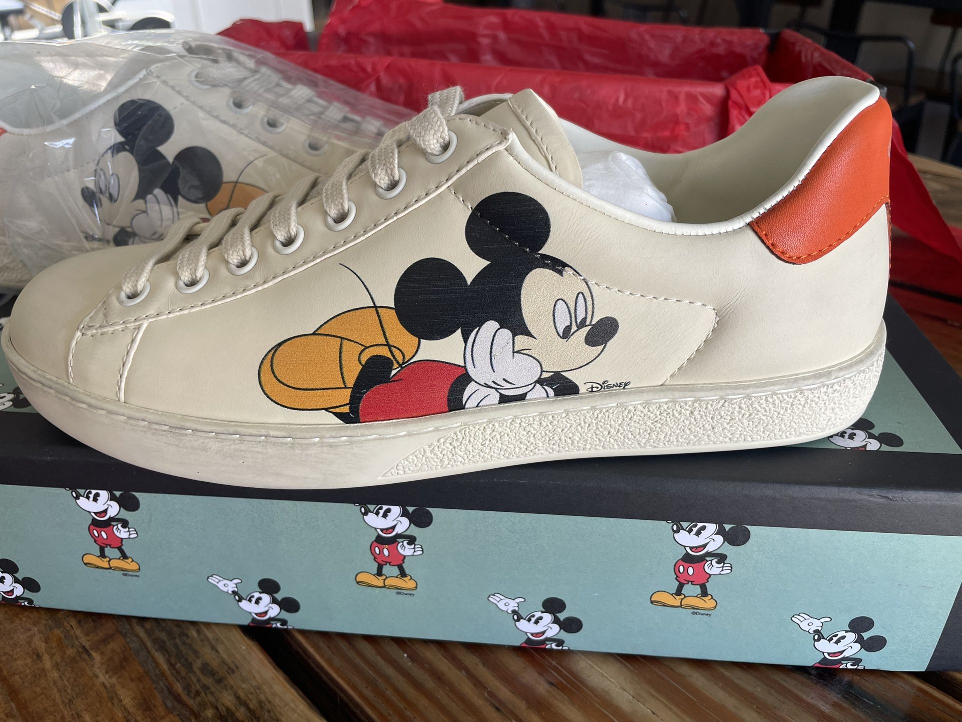 Gucci x Disney Women's Ace Mickey Mouse Low Top Sneakers