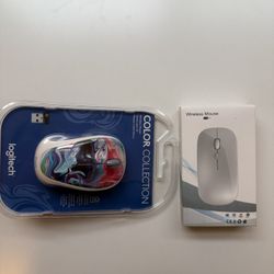 Set Of 2 New Wireless Mouse Logitech 