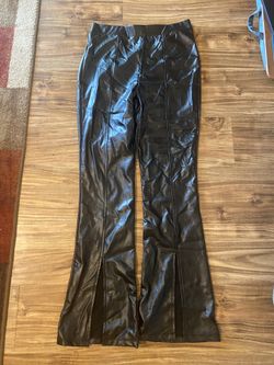Faux Leather Women’s Bootcut Pants 