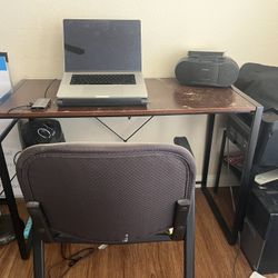 Computer Desk And Chair Solid & Compact