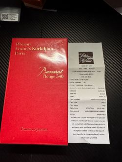 Baccarat rouge 540