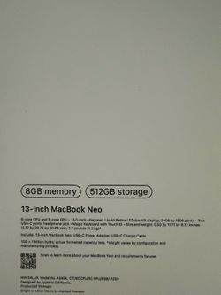 MacBook Neo 512GB Cirtus