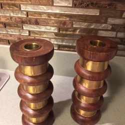2 BRAND NEW CANDLE HOLDERS