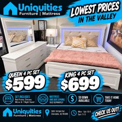 Queen 4 pc bedroom set