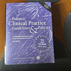 Pediatric Clinical Practice Guidelines & Policies, 15th Ed: + CD-Rom. Like new.