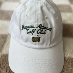 Masters Augusta National Golf Club Adjustable Hat Cap White  