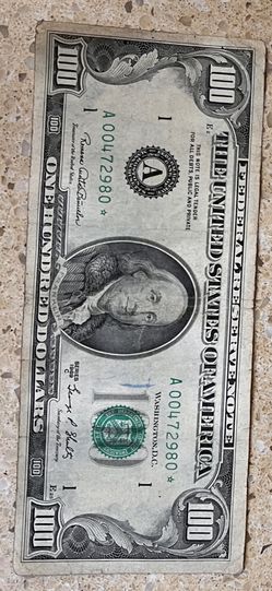 $100 Star Note “RARE”