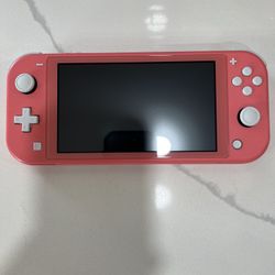 Nintendo Switch Lite Pink Handheld Console with Charger