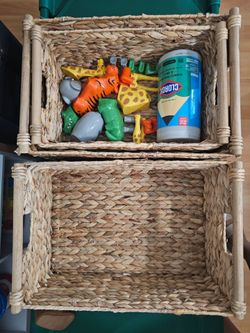 Woven Seagrass Storage Baskets Set of 4
