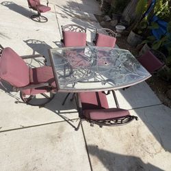 6 Seater Patio Table 