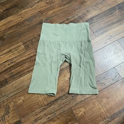 Green Biker Shorts