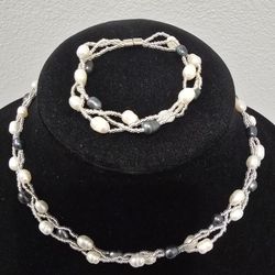 Hand Made Necklace - Bracelet Set