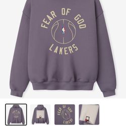 Fear of God Lakers Hoodie Medium 