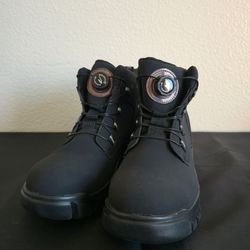 Black BOA Dial Work Boots Men's Size 12 (46 EU) Waterproof Hiking Style Never Worn
