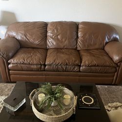 Leather couch