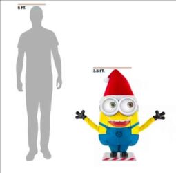 Brand new in box universal 3.5 Ft Animated LED Holiday Minion Christmas