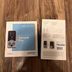 Lockly Secure Pro Zeno Series Satin Nickel Deadbolt WiFi Smart Lock, Apple Home Key, Fingerprint, Keypad, Siri/Alexa/Google