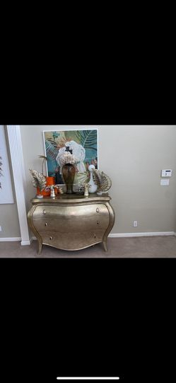 gold hutch with decor z gallery