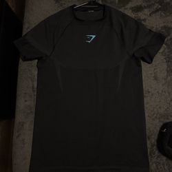 Gymshark Onyx 5.0 Seamless Short Sleeve T-Shirt Black/Onyx Grey Medium