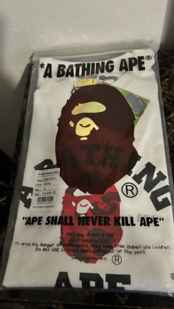 Red And White Camo Bape Tee
