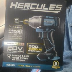 Hercules ½in Dr Impact 20v W/ 2 Batteries