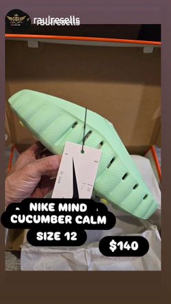 NIKE MIND CUCUMBER CALM SIZE 12 NEW