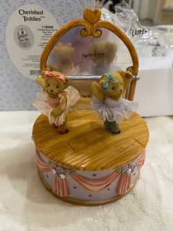 Cherished Teddies Friends Keep You On Your Toes Musical Ballet Box