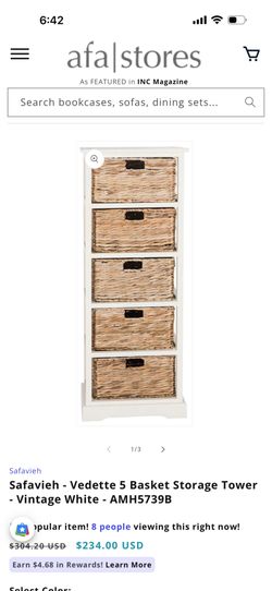5 basket storage tower