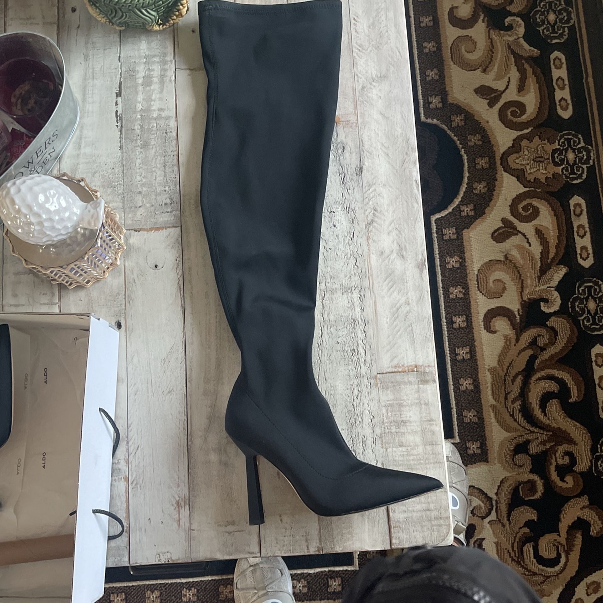 Black Thigh Heels