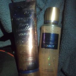 Victoria's Secret Bare Vanilla Starlit Perfume And Lotion Set